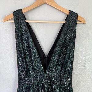 Nbd Dare You Emerald Green Sequin Lace Mini Dress… - image 1